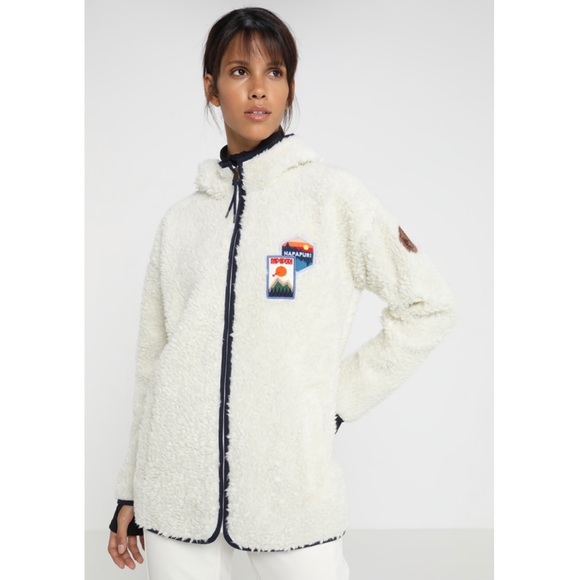 Napapijri Jackets \u0026 Coats | Napapijri Men's Tara Fleece Jacket (Nwot) | Color: Blue/White | Size: XXL | Star2120's Closet